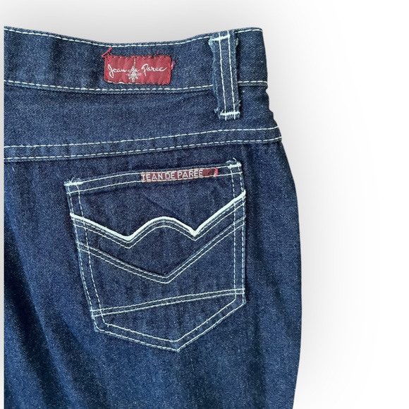 Jean De Paree vintage western bootcut high waisted tall denim jeans blue - Picture 6 of 7